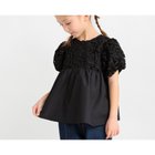 【ブランシェス/branshes / KIDS】の【プチレディ】フラワーチュールブラウス ブラック|ID: prp329100004537075 ipo3291000000032608178