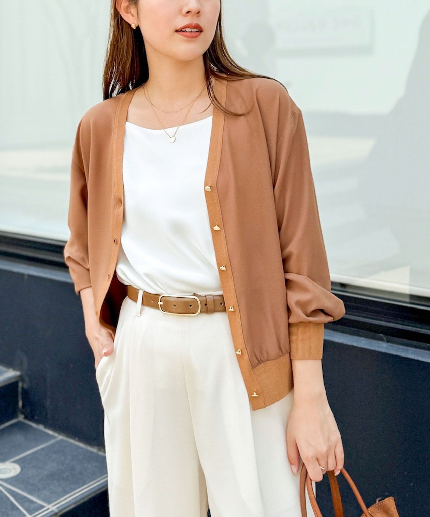 【ノーリーズ/NOLLEY'S】の《手洗い可能》シフォンVネックカーディガン 人気、トレンドファッション・服の通販 founy(ファニー) 　ファッション　Fashion　レディースファッション　WOMEN　トップス・カットソー　Tops/Tshirt　カーディガン　Cardigans　Vネック　V-Neck　2025年　2025　2025春夏・S/S　Ss,Spring/Summer,2025　おすすめ　Recommend　カーディガン　Cardigan　シフォン　Chiffon　トレンド　Trend　ベーシック　Basic　エレガント 上品　Elegant　春　Spring　ビジネス 仕事 通勤　Business　長袖　Long Sleeve　 other-1|ID: prp329100004537090 ipo3291000000032061035