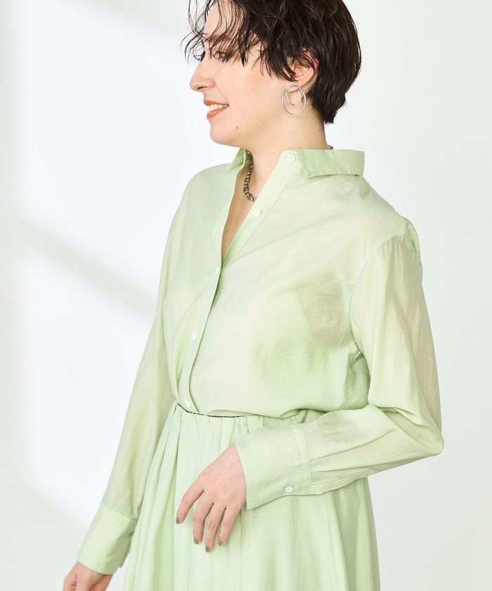 【ノーリーズ/NOLLEY'S】の《セットアップ対応》シアーローン2WAYシャツ インテリア・キッズ・メンズ・レディースファッション・服の通販 founy(ファニー) https://founy.com/ ファッション Fashion レディースファッション WOMEN トップス・カットソー Tops/Tshirt シャツ/ブラウス Shirts/Blouses 2025年 2025 2025春夏・S/S Ss,Spring/Summer,2025 おすすめ Recommend セットアップ Set Up ボトム Bottom エレガント 上品 Elegant 春 Spring |ID: prp329100004537094 ipo3291000000032061047