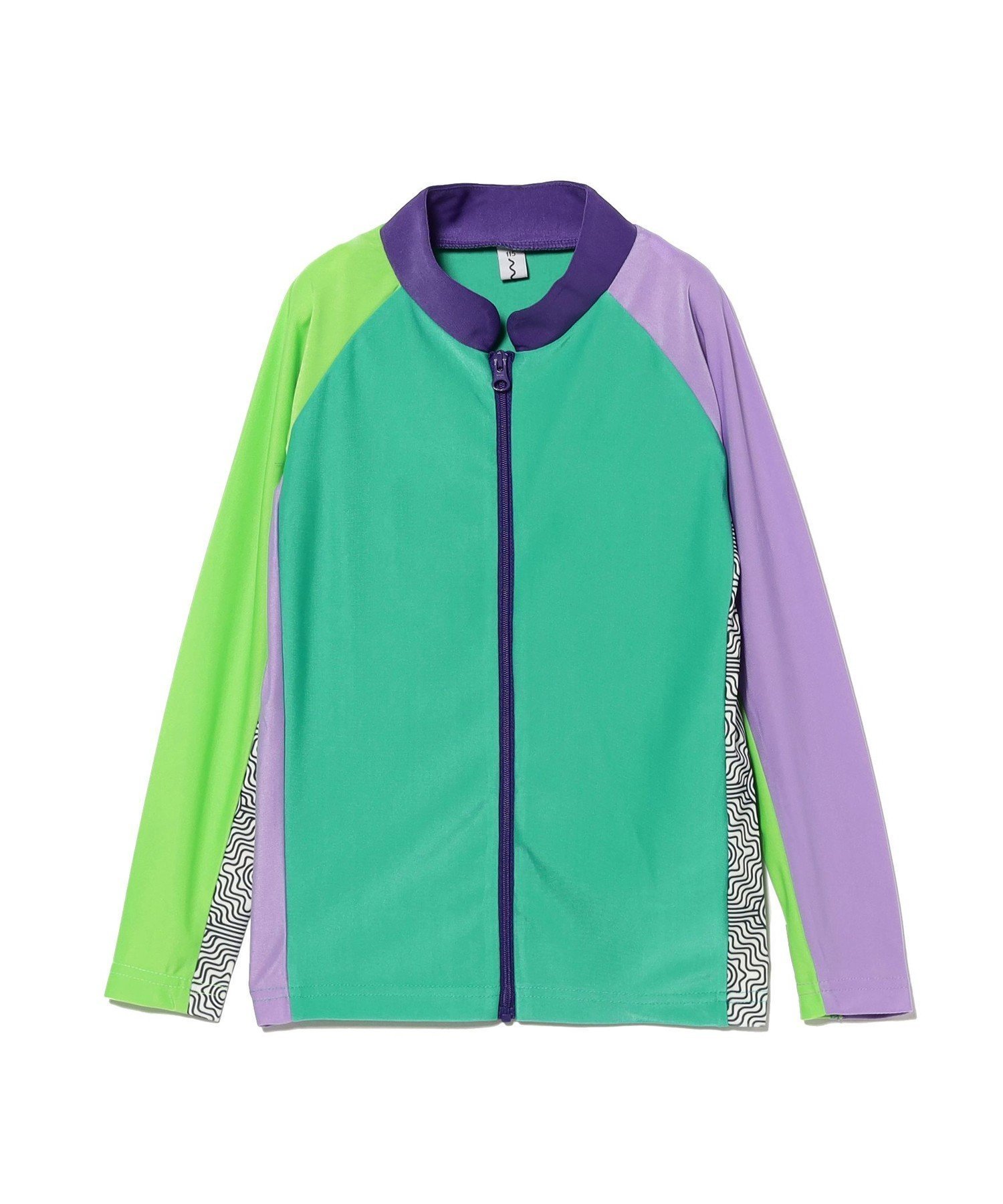 【こども ビームス/コドモ ビームス / KIDS】のTHE PARK SHOP / ISLAND PARK ラッシュガード 2025SS(95~145cm) インテリア・キッズ・メンズ・レディースファッション・服の通販 founy(ファニー) 　ファッション　Fashion　キッズファッション　KIDS　ジップ　Zip　スタンド　Stand　スポーツ　Sports　セットアップ　Set Up　長袖　Long Sleeve　フロント　Front　おすすめ　Recommend　2025年　2025　2025春夏・S/S　Ss,Spring/Summer,2025　green|ID: prp329100004537103 ipo3291000000032061140