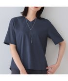 【インディヴィ/INDIVI】の春SALE!【洗える/凹凸素材】シンプルVネックブラウス チャコールグレー|ID: prp329100004537106 ipo3291000000032061159