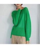 【バンヤードストーム/BARNYARDSTORM】のペーパーリラックスニット 人気、トレンドファッション・服の通販 founy(ファニー) ファッション Fashion レディースファッション WOMEN トップス・カットソー Tops/Tshirt ニット Knit Tops おすすめ Recommend スタイリッシュ Stylish スリット Slit デニム Denim トレンド Trend ワイド Wide thumbnail グリーン70|ID: prp329100004537111 ipo3291000000032061205