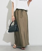 【アンディコール/un dix cors】のビンテージサテンスカート 人気、トレンドファッション・服の通販 founy(ファニー) ファッション Fashion レディースファッション WOMEN スカート Skirt ウェーブ Wave カットソー Cut And Sew ストレート Straight thumbnail カーキ|ID: prp329100004537122 ipo3291000000032312197