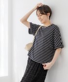 【エルーラ/Elura】のサマ見えリラックスボーターTシャツ/318894 人気、トレンドファッション・服の通販 founy(ファニー) ファッション Fashion レディースファッション Fashion for Women トップス・カットソー Cut & Sew Tops シャツ・ブラウス・オフィスカジュアル Elegant Blouses & Button-Ups ロングTシャツ・Tシャツ Longline T-Shirts & Tees コンパクト Compact, Small Size デコルテ Décolleté, Neckline 定番 Standard, Basic Item バランス Balance, Style Balance ボーダー Border, Stripe レース Lace, Lace Fabric ワイド Wide, Wide Fit 再入荷 Restock / Back in Stock おすすめ Recommended / Our Picks 夏 Summer thumbnail ブラックボーダー10|ID: prp329100004537128 ipo3291000000033545057