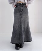 【ヘザー/Heather】のDenim マーメイドロングスカート 人気、トレンドファッション・服の通販 founy(ファニー) ファッション Fashion レディースファッション WOMEN スカート Skirt ロングスカート Long Skirt おすすめ Recommend クロップド Cropped デニム Denim マーメイド Mermaid thumbnail グレー|ID: prp329100004537145 ipo3291000000032061427