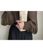 【ジュノア/JUNOAH】のバルーンスリーブシアーブラウス モカ|ID: prp329100004537568 ipo3291000000032294977