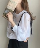 【ジュノア/JUNOAH】のバルーンスリーブシアーブラウス ホワイト|ID: prp329100004537568 ipo3291000000032294982