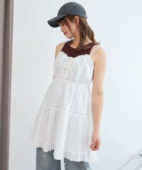 【マジェスティック レゴン/MAJESTIC LEGON】のレースアップフレアキャミワンピ 人気、トレンドファッション・服の通販 founy(ファニー) ファッション Fashion レディースファッション WOMEN ワンピース Dress キャミワンピース No Sleeve Dresses スタイリッシュ Stylish トレンド Trend フィット Fit フレア Flare レース Race |ID:prp329100004537586