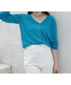 【アニュアンス/anuans】のItaly Linenベーシックニットカーディガン 人気、トレンドファッション・服の通販 founy(ファニー) ファッション Fashion レディースファッション Fashion for Women トップス・カットソー Cut & Sew Tops ニット Knit Tops & Sweaters カーディガン・羽織り Layered Style Cardigans イタリア Italy カーディガン Cardigan, Knitwear コンパクト Compact, Small Size シンプル Simple, Minimal デコルテ Décolleté, Neckline ラグジュアリー Luxury, Elegant リアル Real, Realistic リネン Linen, Linen Fabric エレガント 上品 Elegant 夏 Summer 長袖 Long Sleeve, Full Sleeve thumbnail TURQUOISE|ID: prp329100004537593 ipo3291000000033226735