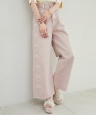 【マジェスティック レゴン/MAJESTIC LEGON】のリボンビジューデニムパンツ ピンク|ID: prp329100004537652 ipo3291000000032064607