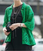 【ジャーナルスタンダード/JOURNAL STANDARD】のエンブロイダリークロシェシャツ グリーン|ID: prp329100004537665 ipo3291000000032647589
