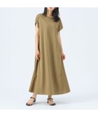 【ビームス ハート/BEAMS HEART】の後ボタン 異素材 ワンピース OLIVE|ID: prp329100004537666 ipo3291000000032667429