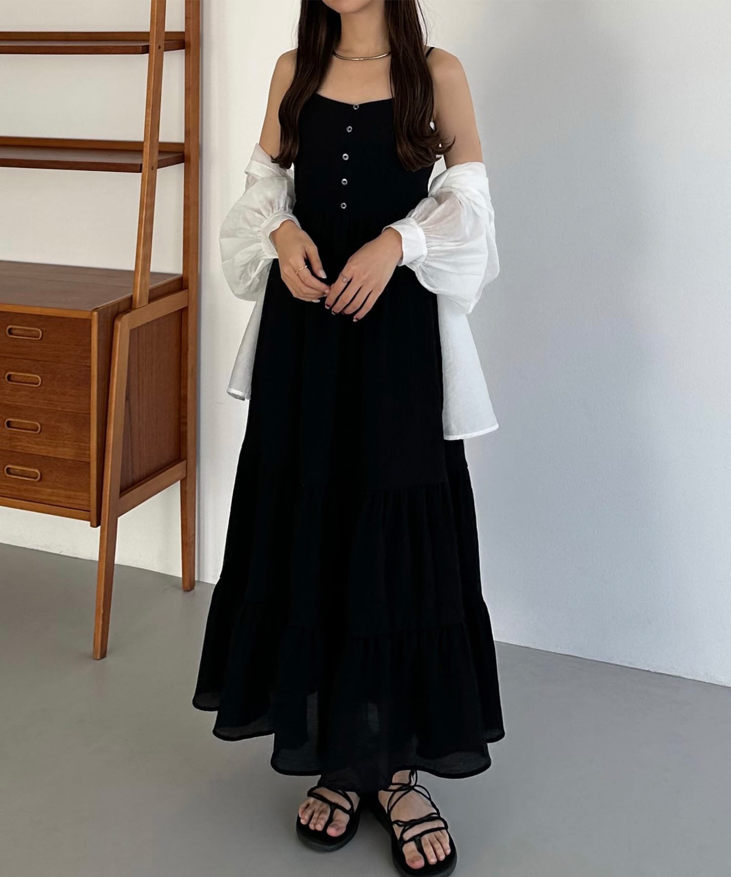 【ジュノア/JUNOAH】のcallautia キャミワンピース インテリア・キッズ・メンズ・レディースファッション・服の通販 founy(ファニー) 　ファッション　Fashion　レディースファッション　Ladies' Fashion Online　ワンピース　Dress　キャミワンピース　No Sleeve Dresses　キャミワンピース　Cami Dress　ブラック|ID: prp329100004537708 ipo3291000000032643020