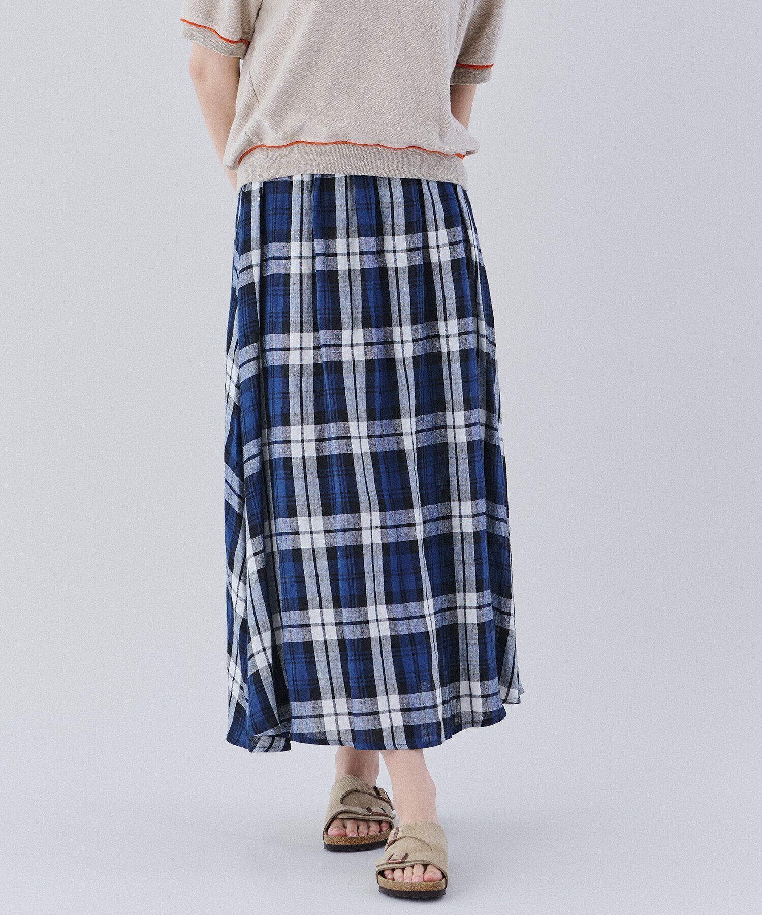【ビショップ/Bshop】のリネン フレアロングスカート WOMEN インテリア・キッズ・メンズ・レディースファッション・服の通販 founy(ファニー) 　ファッション　Fashion　レディースファッション　Fashion for Women　スカート　Skirts　ロングスカート　Long Skirts / Maxi & Midi Skirts　クラシカル　Classical, Vintage-Inspired　テクスチャー　Texture, Textured Fabric　フレア　Flare, Flared　ポケット　Pocket, Pocket Detail　リネン　Linen, Linen Fabric　ロング　Long, Long-Length　NAVY系1|ID: prp329100004537709 ipo3291000000032668449
