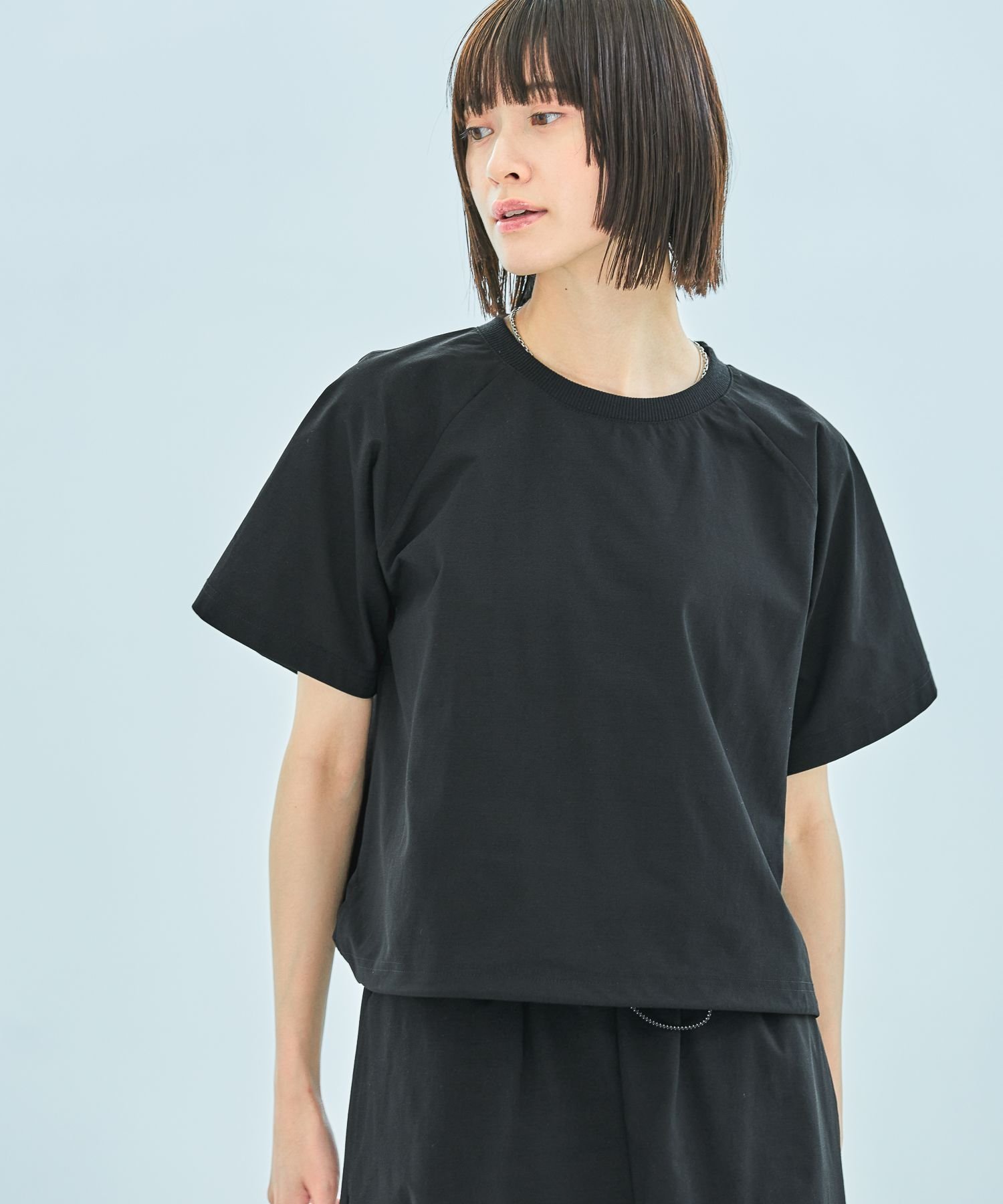 【ラコレ/LAKOLE】のカットドロストプルオーバー インテリア・キッズ・メンズ・レディースファッション・服の通販 founy(ファニー) 　ファッション　Fashion　レディースファッション　Ladies' Fashion Online　トップス・カットソー　Tops/Tshirt　プルオーバー　Pullover　おすすめ　Recommend　カットソー　Cut And Sew　コンパクト　Compact　ストレッチ　Stretch　スリーブ　Sleeve　セットアップ　Set Up　ボトム　Bottom　ブラック|ID: prp329100004537718 ipo3291000000032591549