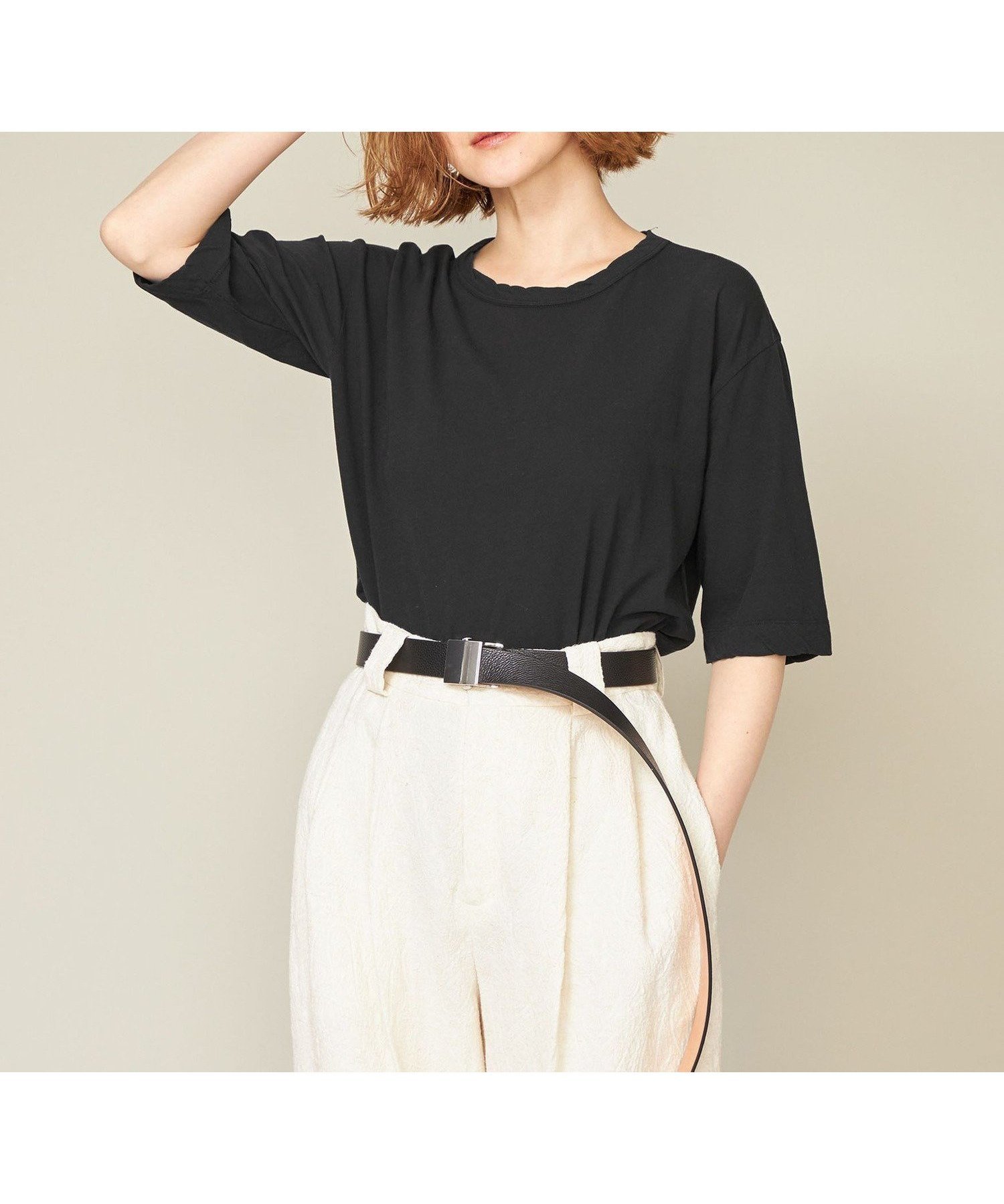 【ユナイテッドアローズ/UNITED ARROWS】のconte クルーネック Tシャツ 人気、トレンドファッション・服の通販 founy(ファニー) 　ファッション　Fashion　レディースファッション　WOMEN　トップス・カットソー　Tops/Tshirt　シャツ/ブラウス　Shirts/Blouses　ロング / Tシャツ　T-Shirts　シンプル　Simple　スリーブ　Sleeve　ハーフ　Half　 other-1|ID: prp329100004537736 ipo3291000000032293044