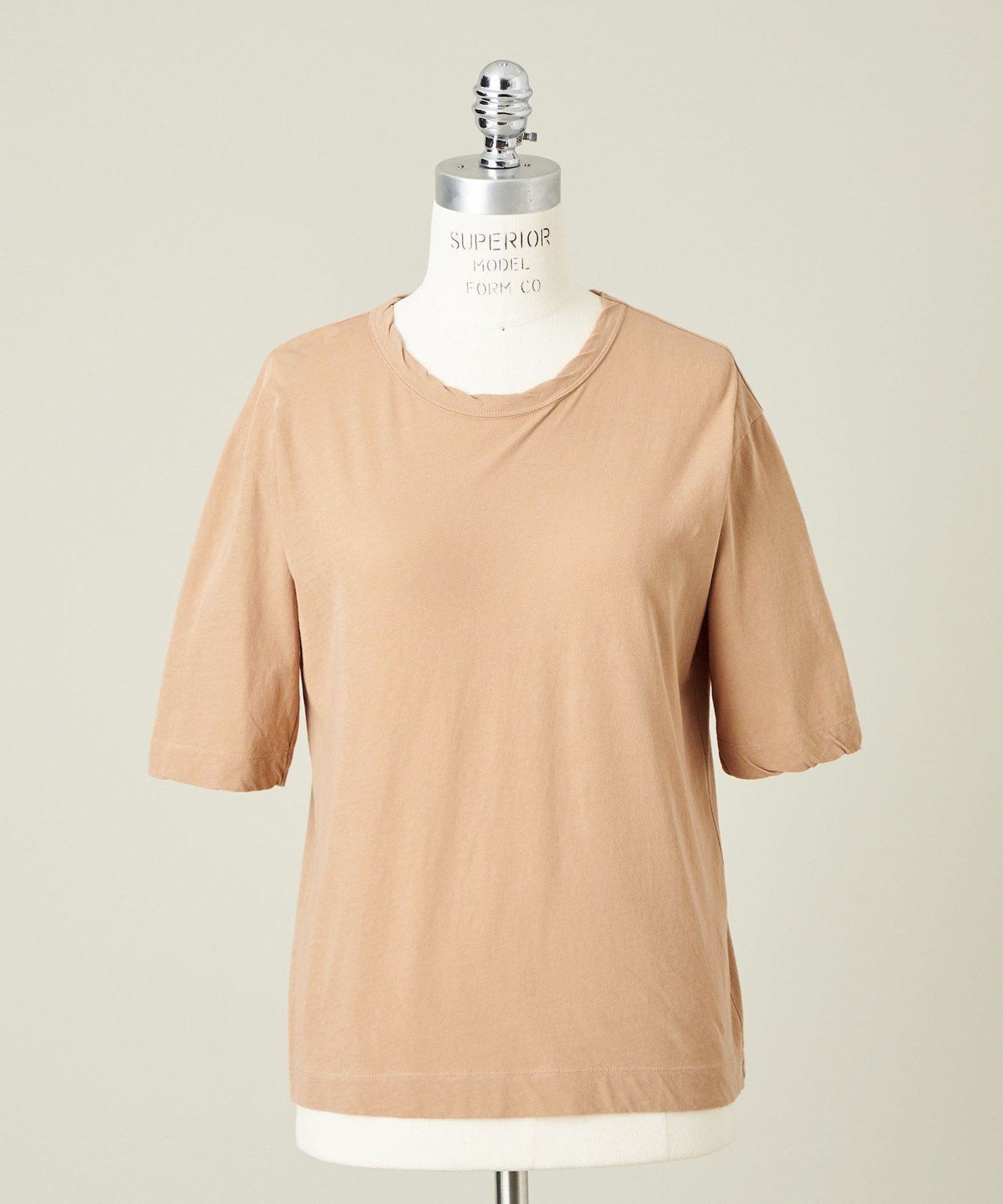 【ユナイテッドアローズ/UNITED ARROWS】のconte クルーネック Tシャツ インテリア・キッズ・メンズ・レディースファッション・服の通販 founy(ファニー) 　ファッション　Fashion　レディースファッション　WOMEN　トップス・カットソー　Tops/Tshirt　シャツ/ブラウス　Shirts/Blouses　ロング / Tシャツ　T-Shirts　シンプル　Simple　スリーブ　Sleeve　ハーフ　Half　BEIGE|ID: prp329100004537736 ipo3291000000032293049