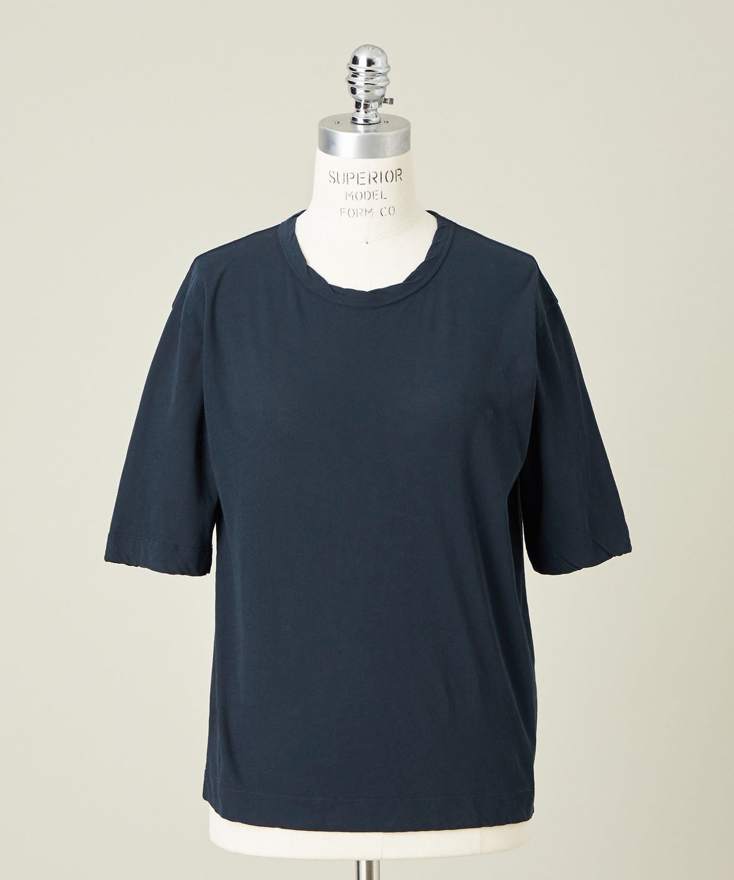 【ユナイテッドアローズ/UNITED ARROWS】のconte クルーネック Tシャツ インテリア・キッズ・メンズ・レディースファッション・服の通販 founy(ファニー) 　ファッション　Fashion　レディースファッション　WOMEN　トップス・カットソー　Tops/Tshirt　シャツ/ブラウス　Shirts/Blouses　ロング / Tシャツ　T-Shirts　シンプル　Simple　スリーブ　Sleeve　ハーフ　Half　NAVY|ID: prp329100004537736 ipo3291000000032293051