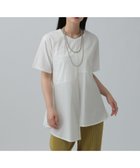 【レプシィム ローリーズファーム/LEPSIM LOWRYS FARM】の異素材アシメ切り替えチュニック オフホワイト05|ID: prp329100004537757 ipo3291000000032065164