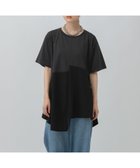 【レプシィム ローリーズファーム/LEPSIM LOWRYS FARM】の異素材アシメ切り替えチュニック チャコール18|ID: prp329100004537757 ipo3291000000033872411