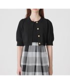 【ブルーレーベル クレストブリッジ/BLUE LABEL CRESTBRIDGE】の【美人百花コラボ】ショートカーディガン 人気、トレンドファッション・服の通販 founy(ファニー) ファッション Fashion レディースファッション Fashion for Women トップス・カットソー Cut & Sew Tops カーディガン・羽織り Layered Style Cardigans おすすめ Recommended / Our Picks カーディガン Cardigan, Knitwear コラボ Collaboration, Collab ショート Short, Short Length スリーブ Sleeve, Long Sleeve / Short Sleeve フロント Front, Front Design thumbnail ブラック|ID: prp329100004537759 ipo3291000000033024220