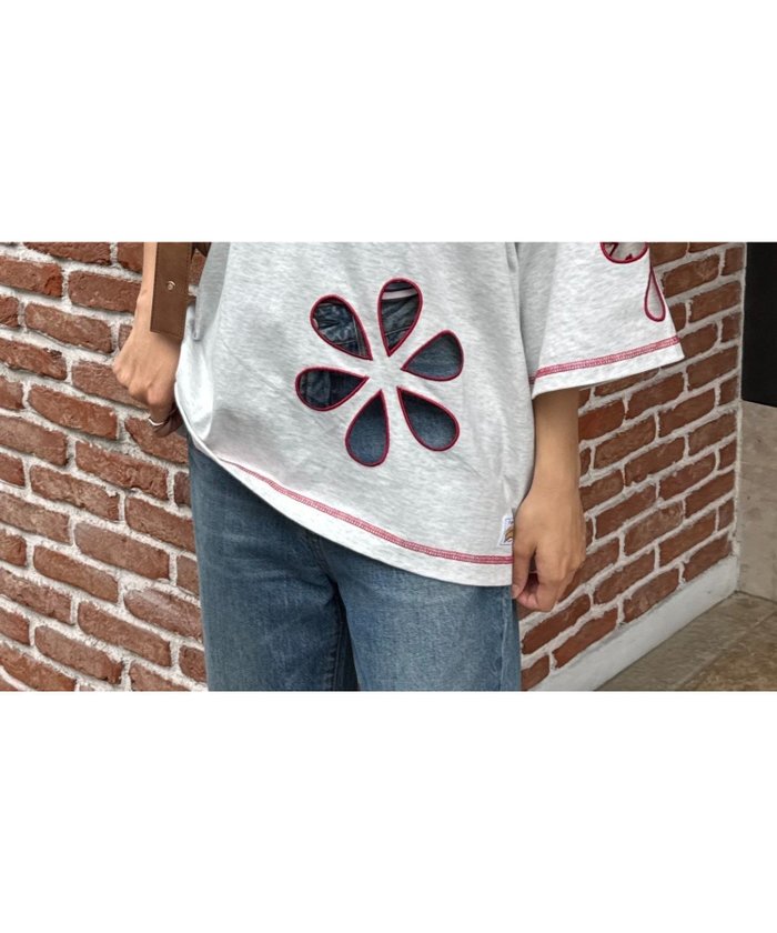 【チャオパニックティピー/CIAOPANIC TYPY】の【HELLO.SANFRANCISCO】フラワーカットビッグTEE インテリア・キッズ・メンズ・レディースファッション・服の通販 founy(ファニー) https://founy.com/ ファッション Fashion レディースファッション Ladies' Fashion Online インナー Inner オレンジ Orange ガーリー Girly キャミ Cami ショート Short デニム Denim トレンド Trend 定番 Standard 人気 Popularity フラワー Flower ルーズ Loose A/W・秋冬 Aw・Autumn/Winter・Fw・Fall-Winter おすすめ Recommend 夏 Summer |ID: prp329100004537800 ipo3291000000032657719