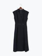 【テチチ/Te chichi】の麻調カシュクールワンピース《2025summer catalog item》 チャコールグレー|ID: prp329100004537807 ipo3291000000032291023