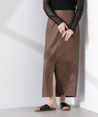【ナノ ユニバース/nano universe】のヨーロピアンフラックス サイド切替Iラインスカート(セットアップ可) 人気、トレンドファッション・服の通販 founy(ファニー) ファッション Fashion レディースファッション Ladies' Fashion Online セットアップ Setup スカート Skirt ウォッシャブル Washable カットソー Cut And Sew 切替 Switching シンプル Simple ジャケット Jacket スリット Slit セットアップ Set Up デニム Denim トレンド Trend フレア Flare フロント Front リネン Linen おすすめ Recommend 夏 Summer エレガント 上品 Elegant ビジネス 仕事 通勤 Business 2025年 2025 2025春夏・S/S Ss,Spring/Summer,2025 thumbnail ブラウン|ID: prp329100004537811 ipo3291000000032604863