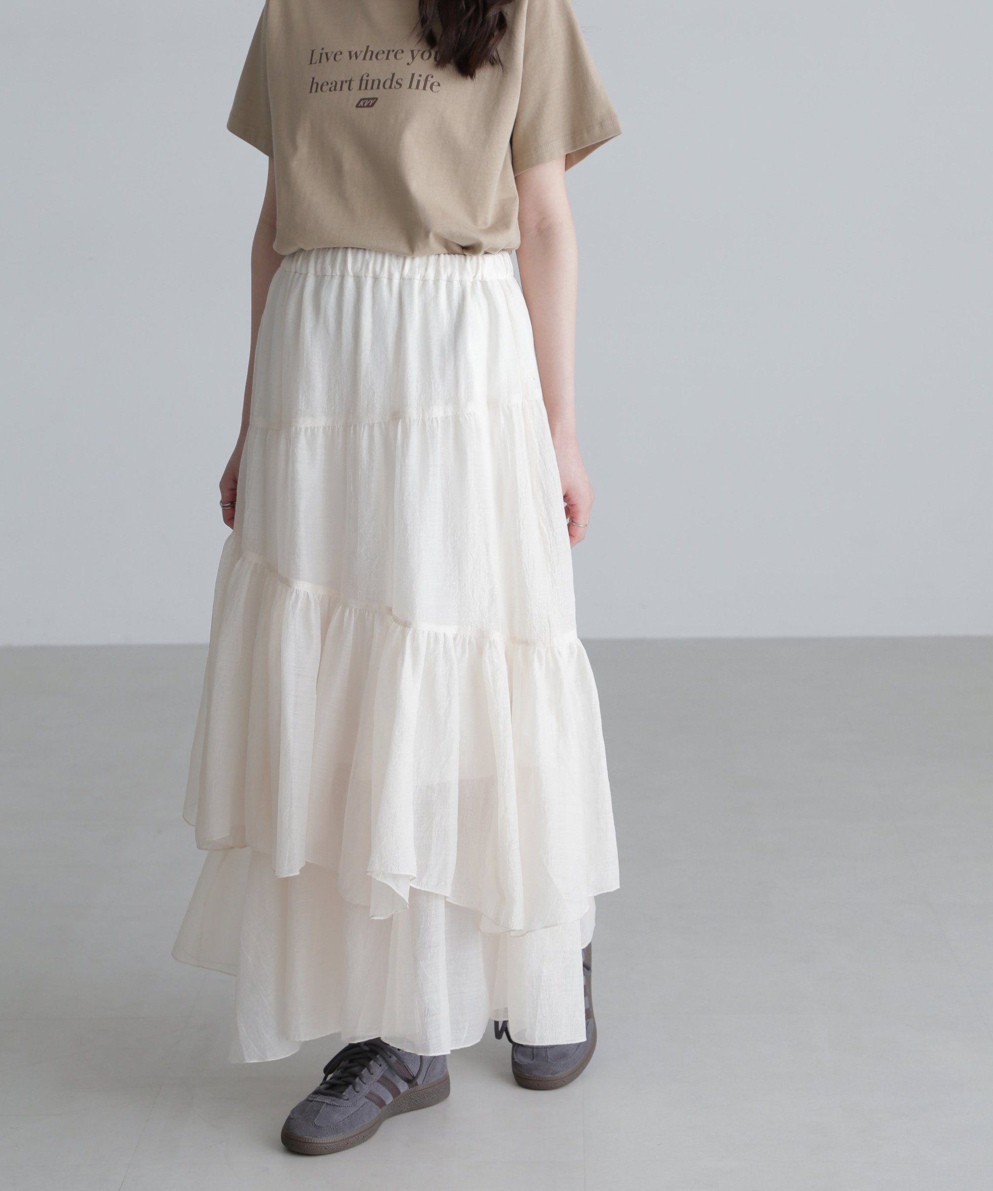【フリーズマート/FREE'S MART】のシアーランダムフリルスカート 人気、トレンドファッション・服の通販 founy(ファニー) 　ファッション　Fashion　レディースファッション　Ladies' Fashion Online　スカート　Skirt　アシンメトリー　Asymmetry　コンパクト　Compact　シアー　Sheer　ヘムライン　Hemline　 other-1|ID: prp329100004537835 ipo3291000000032637776