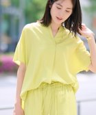 【インディヴィ/INDIVI】の【洗える/UVケア/SETUP可能】スキッパードルマンブラウス 人気、トレンドファッション・服の通販 founy(ファニー) ファッション Fashion レディースファッション Fashion for Women トップス・カットソー Cut & Sew Tops シャツ・ブラウス・オフィスカジュアル Elegant Blouses & Button-Ups とろみ Fluid, Flowy Fabric シルク Silk, 100% Silk シンプル Simple, Minimal スキッパー Skipper, Open Collar セットアップ Set-Up, Coordinated Outfit ツイル Twist, Twisted Detail ボトム Bottoms, Lower Wear リラックス Relax, Relaxed Fit ヴィンテージ Vintage Style エレガント 上品 Elegant ビジネス 仕事 通勤 Business / Work / Commuting 洗える Machine Washable thumbnail イエローグリーン|ID: prp329100004537842 ipo3291000000033199682