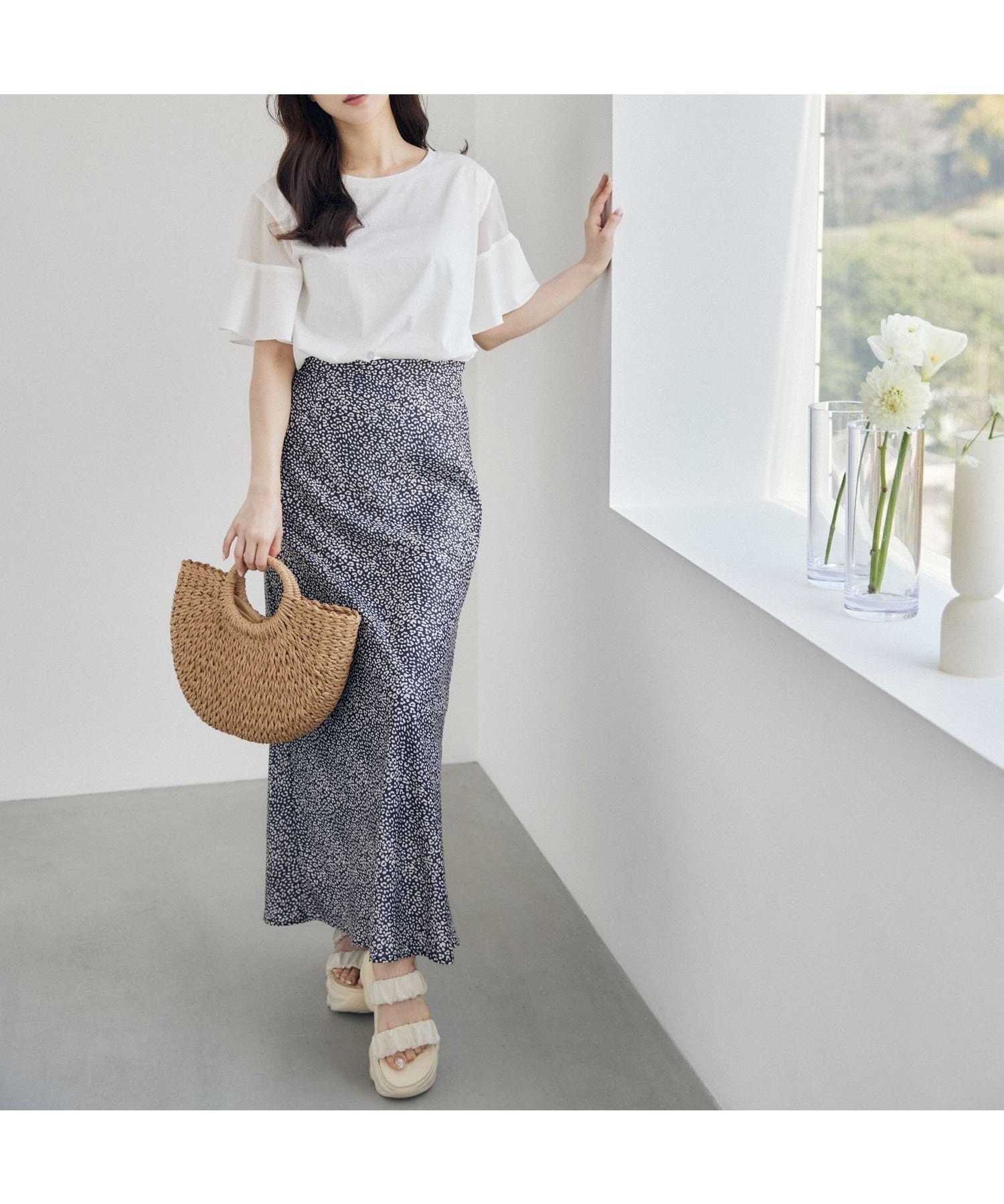 【ミスティ ウーマン/mysty woman】の【無地・ヒョウ柄】バイヤスマーメイドスカート 人気、トレンドファッション・服の通販 founy(ファニー) 　ファッション　Fashion　レディースファッション　WOMEN　スカート　Skirt　シンプル　Simple　バイアス　Bias　ヒョウ　Leopard　マーメイド　Mermaid　レオパード　Leopard　エレガント 上品　Elegant　無地　Plain Color　 other-1|ID: prp329100004537850 ipo3291000000032065661