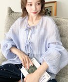 【その他のブランド/Other】の前後2WAYボリュームスリーブショート丈 レギュラー丈リボンカーディガン ブルー系その他|ID: prp329100004537863 ipo3291000000032065724