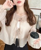 【その他のブランド/Other】の前後2WAYボリュームスリーブショート丈 レギュラー丈リボンカーディガン ベージュ|ID: prp329100004537863 ipo3291000000032065732
