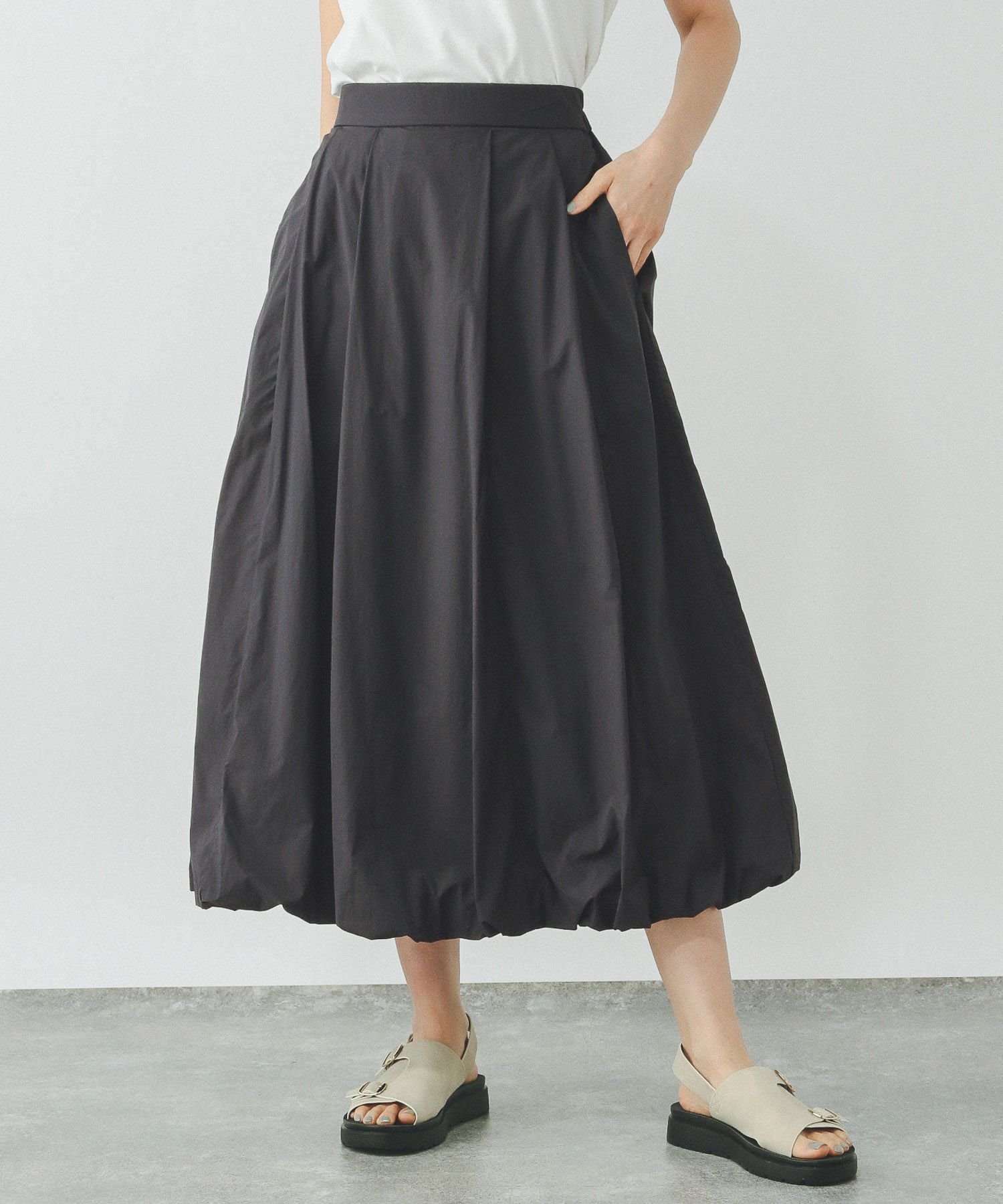 【グローバルワーク/GLOBAL WORK】のエアかるバルーンスカート/324550 インテリア・キッズ・メンズ・レディースファッション・服の通販 founy(ファニー) 　ファッション　Fashion　レディースファッション　Ladies' Fashion Online　スカート　Skirt　ギャザー　Gather　ジャケット　Jacket　スポーティ　Sporty　ダブル　Double　バルーン　Balloon　楽ちん　Easy　軽量　Lightweight　スミクロ18|ID: prp329100004537865 ipo3291000000032590579