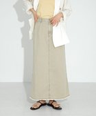 【サニーレーベル/Sonny Label / URBAN RESEARCH】のコットンツイルタックナロースカート グレージュ|ID: prp329100004537898 ipo3291000000032380086