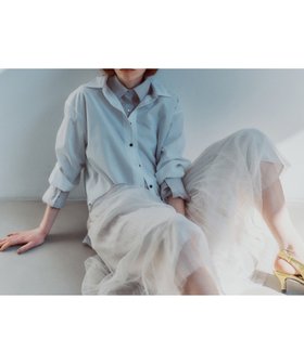 【エヌ ナチュラルビューティーベーシック/N.Natural Beauty basic】のランダムプリーツチュールスカート 人気、トレンドファッション・服の通販 founy(ファニー) ファッション Fashion レディースファッション WOMEN スカート Skirt フェミニン Feminine プリーツ Pleats ランダム Random |ID:prp329100004537904