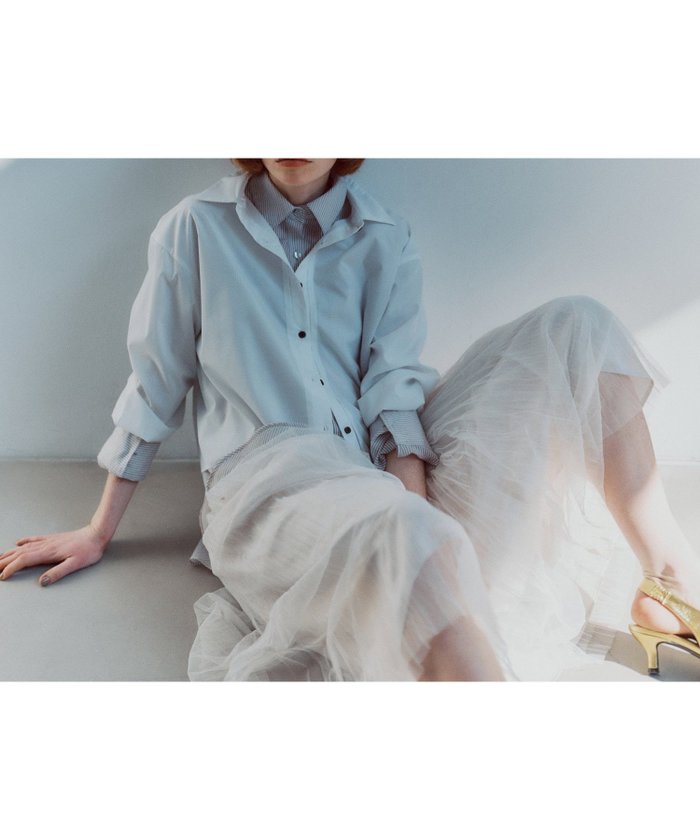 【エヌ ナチュラルビューティーベーシック/N.Natural Beauty basic】のランダムプリーツチュールスカート インテリア・キッズ・メンズ・レディースファッション・服の通販 founy(ファニー) https://founy.com/ ファッション Fashion レディースファッション Fashion for Women スカート Skirts フェミニン Feminine, Girly プリーツ Pleats, Pleated ランダム Random, Irregular |ID: prp329100004537904 ipo3291000000032724145