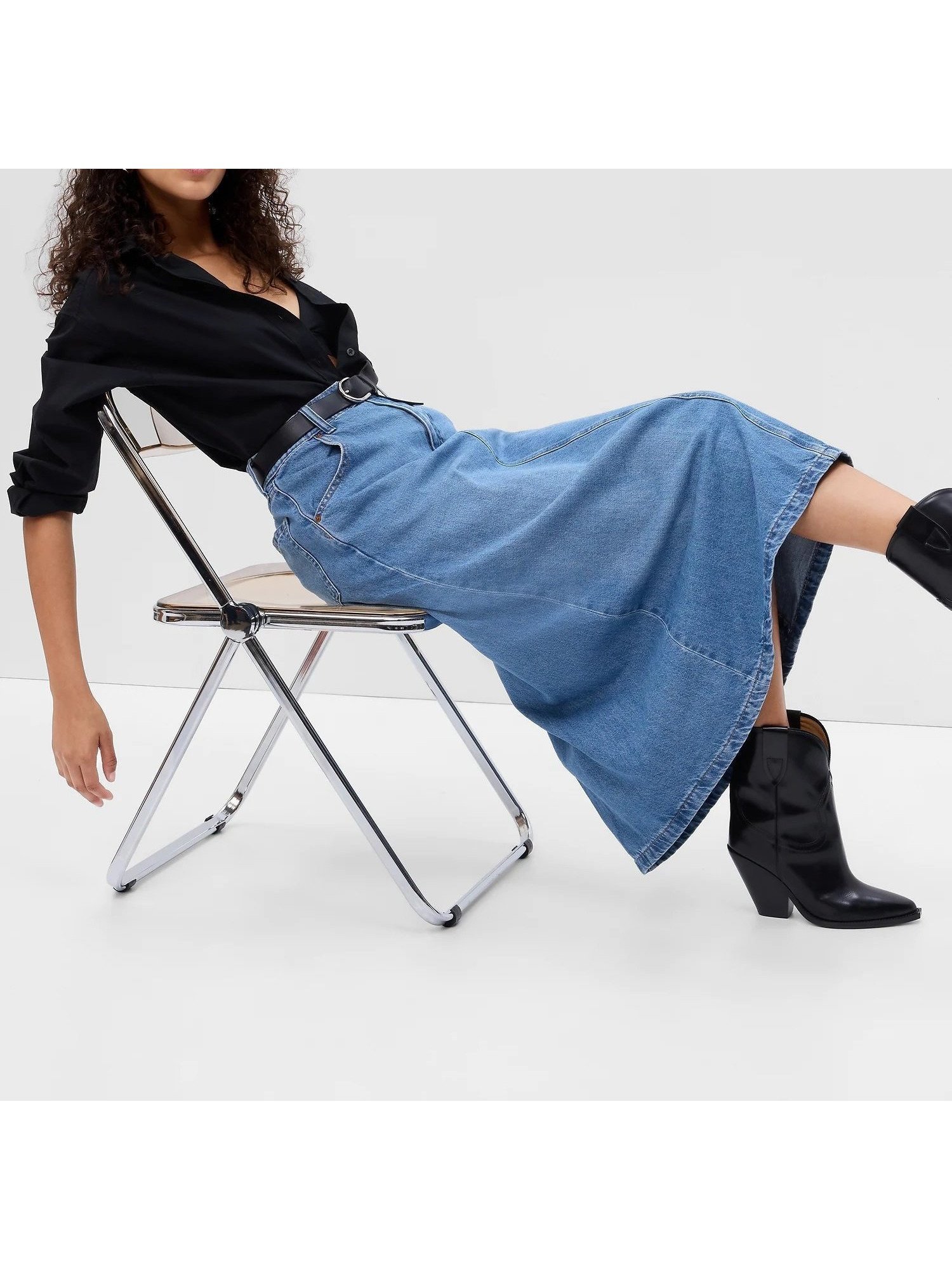 【ギャップ/GAP】のAラインデニムマキシスカート 人気、トレンドファッション・服の通販 founy(ファニー) 　ファッション　Fashion　レディースファッション　WOMEN　スカート　Skirt　サンダル　Sandals　タイツ　Tights　デニム　Denim　フレア　Flare　ロング　Long　 other-1|ID: prp329100004537925 ipo3291000000032381193