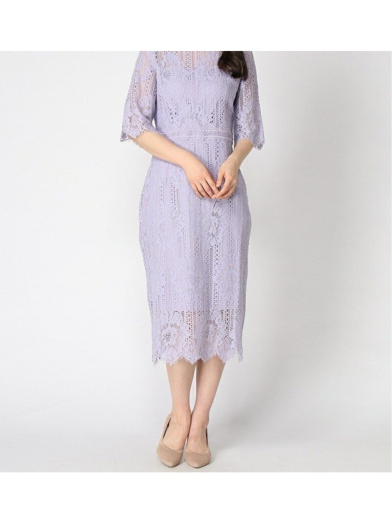 【ドレス/DRESS+】のタイトシルエットのミモレ丈ワンピースドレス パーティードレス 結婚式 インテリア・キッズ・メンズ・レディースファッション・服の通販 founy(ファニー) 　ファッション　Fashion　レディースファッション　Fashion for Women　ワンピース　Dresses　フォーマル・パーティードレス・結婚式用ドレス　Elegant & Casual Dresses　インナー　Innerwear　ウェーブ　Wavy Pattern　エレガント 上品　Elegant　オケージョン　Occasion Wear　スカラップ　Scallop, Scalloped Edge　スリット　Slit, Slit Detail　ドレス　Dress, One-Piece　フォーマル　Formal, Dressy　フラワー　Flower, Floral　フリンジ　Fringe, Tassel　ラベンダー　Lavender　レース　Lace, Lace Fabric　セレモニー　Ceremony　入学式　Entrance Ceremony　卒業式　Graduation Ceremony　結婚式　Wedding　披露宴　Wedding Reception　二次会　After Party　ラベンダー|ID: prp329100004537934 ipo3291000000032671716