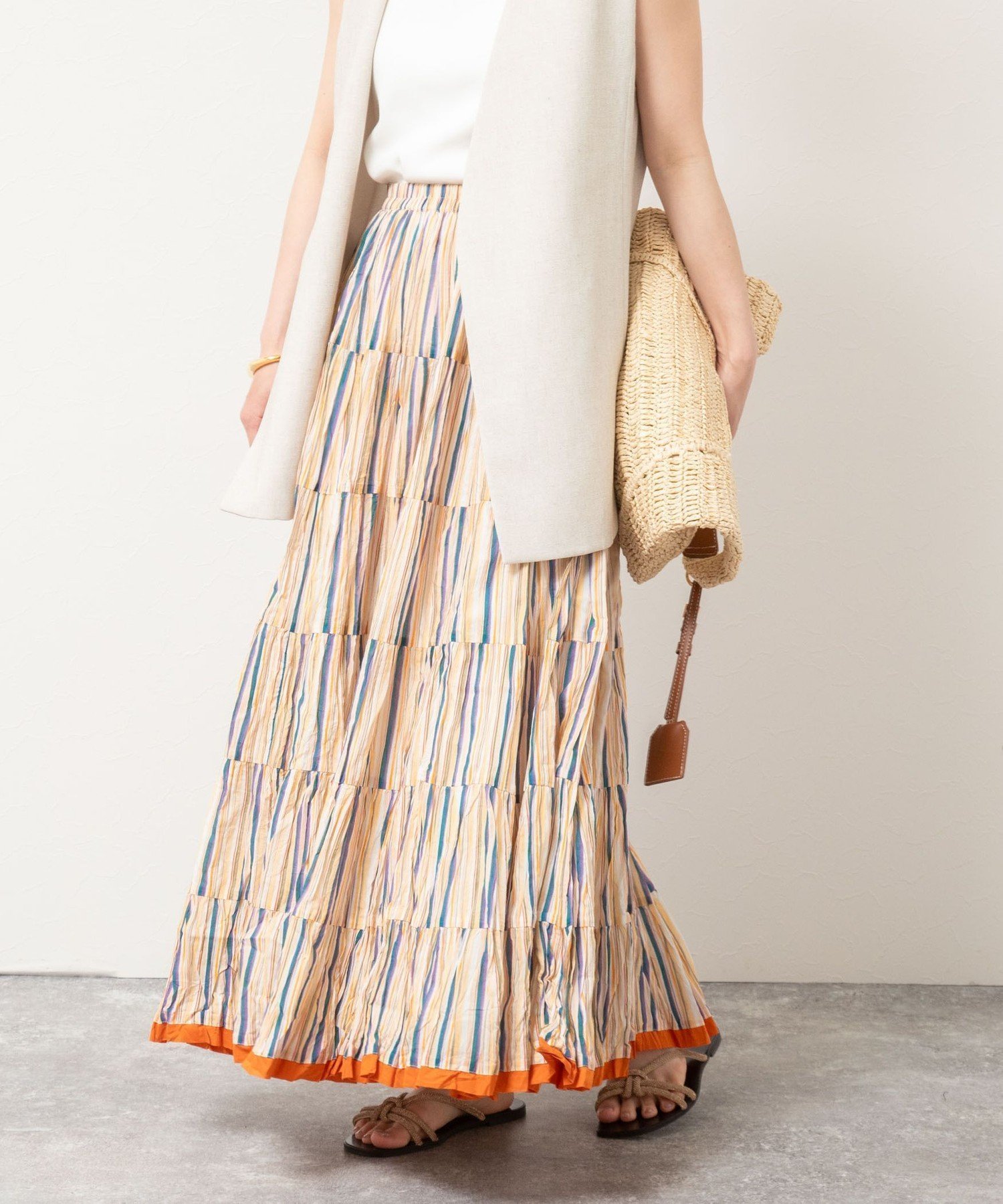 【ノーリーズ/NOLLEY'S】の【MARIHA/マリハ】草原の虹のスカート 人気、トレンドファッション・服の通販 founy(ファニー) 　ファッション　Fashion　レディースファッション　WOMEN　スカート　Skirt　2025年　2025　2025春夏・S/S　Ss,Spring/Summer,2025　サンダル　Sandals　シンプル　Simple　スニーカー　Sneakers　フェミニン　Feminine　 other-1|ID: prp329100004537964 ipo3291000000032066289