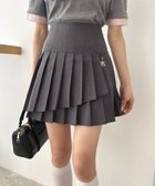 【ナイスクラップ/NICE CLAUP】のチャーム付きイレヘムプリーツスカート/S・Mサイズ展開 グレー|ID: prp329100004538037 ipo3291000000032527129