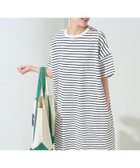 【フリークスストア/FREAK'S STORE】のUSAコットンビッグシルエットTシャツワンピース【限定展開】 25SS ボーダー/ストライプ|ID:prp329100004538039