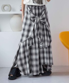 【ジーナシス/JEANASiS】のシャツライクアシメチェックロングスカート 人気、トレンドファッション・服の通販 founy(ファニー) ファッション Fashion レディースファッション WOMEN スカート Skirt ロングスカート Long Skirt カットオフ Cut Off カットソー Cut And Sew サンダル Sandals シンプル Simple スニーカー Sneakers チェック Check ロング Long おすすめ Recommend 夏 Summer |ID:prp329100004538041