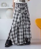 【ジーナシス/JEANASiS】のシャツライクアシメチェックロングスカート 人気、トレンドファッション・服の通販 founy(ファニー) ファッション Fashion レディースファッション WOMEN スカート Skirt ロングスカート Long Skirt カットオフ Cut Off カットソー Cut And Sew サンダル Sandals シンプル Simple スニーカー Sneakers チェック Check ロング Long おすすめ Recommend 夏 Summer thumbnail ブラック系その他|ID: prp329100004538041 ipo3291000000032213403