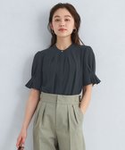 【その他のブランド/Other】の袖 タック ショート スリーブ ブラウス -マシンウォッシャブル- NAVY|ID: prp329100004538043 ipo3291000000032609995