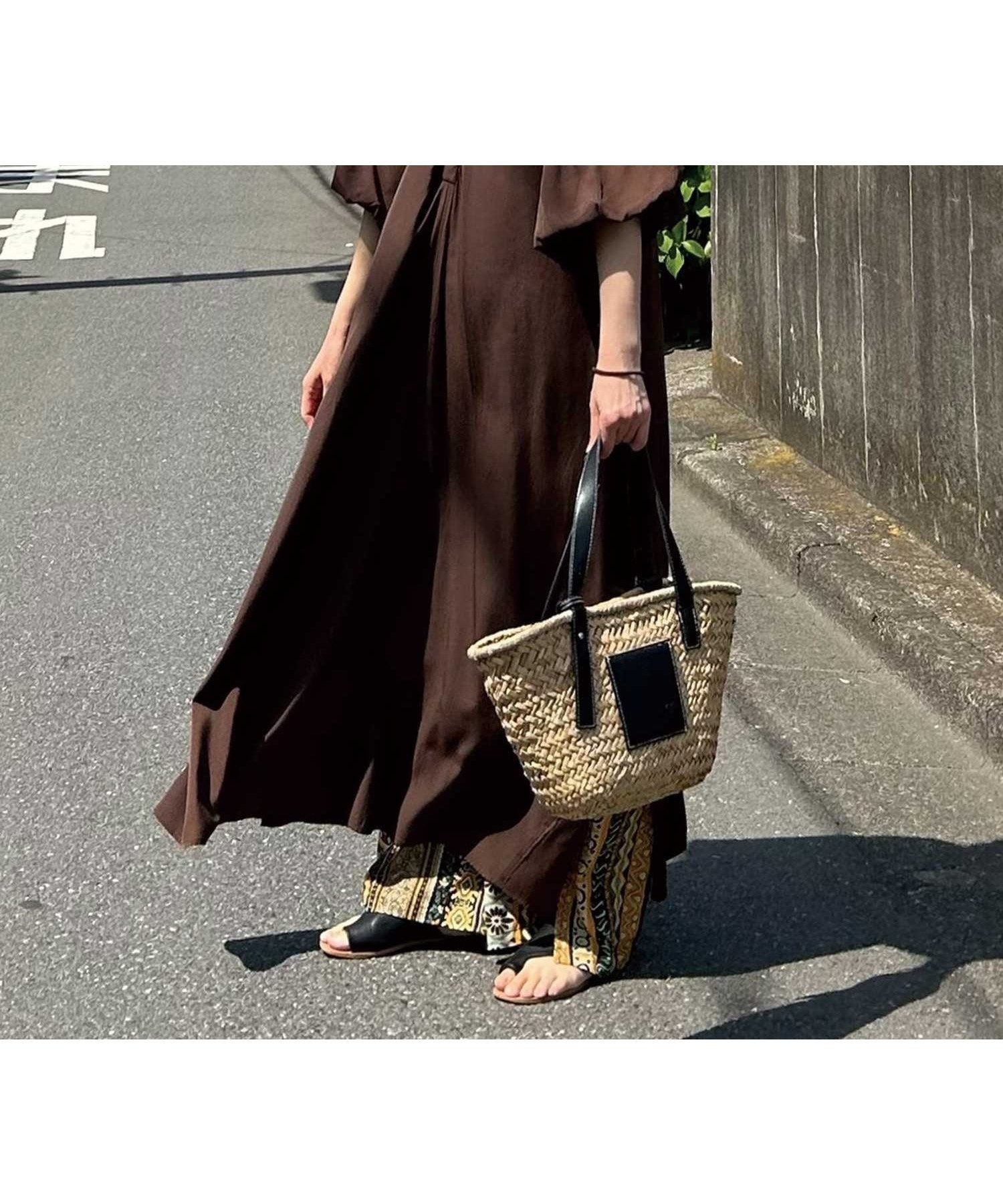 【コーナーズ/CORNERS】のCORNERS by KR 2wayバルーンスリーブワンピース インテリア・キッズ・メンズ・レディースファッション・服の通販 founy(ファニー) 　ファッション　Fashion　レディースファッション　Fashion for Women　ワンピース　Dresses　バランス　Balance, Style Balance　ブラウン|ID: prp329100004538049 ipo3291000000033208822