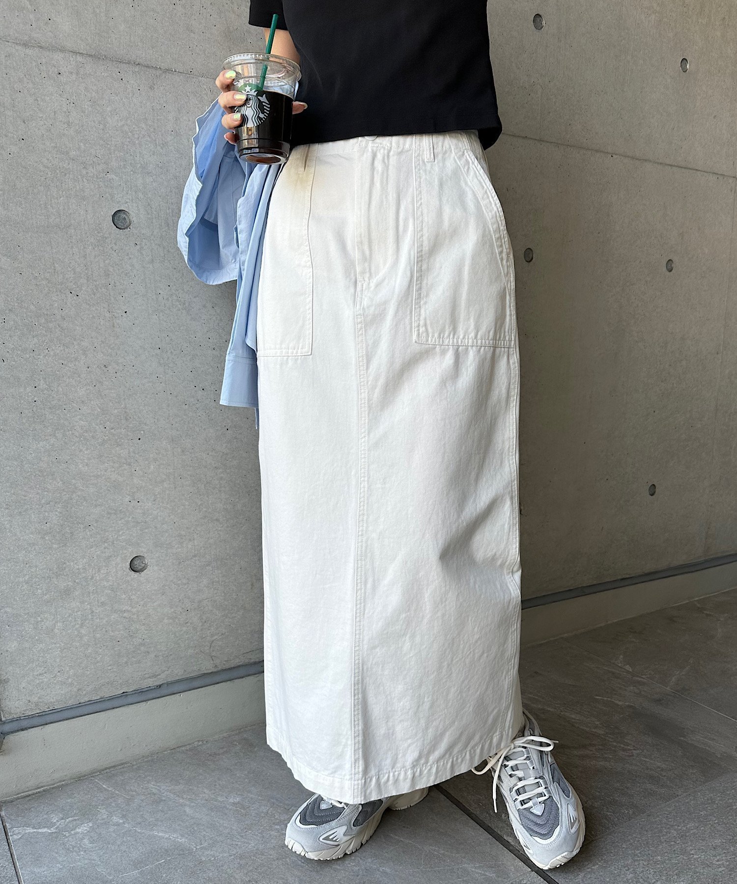【その他のブランド/Other】のハイウエスト ベイカー スカート インテリア・キッズ・メンズ・レディースファッション・服の通販 founy(ファニー) 　ファッション　Fashion　レディースファッション　Ladies' Fashion Online　スカート　Skirt　おすすめ　Recommend　スリット　Slit　デニム　Denim　バランス　Balance　ボトム　Bottom　ホワイト|ID: prp329100004538053 ipo3291000000032639556