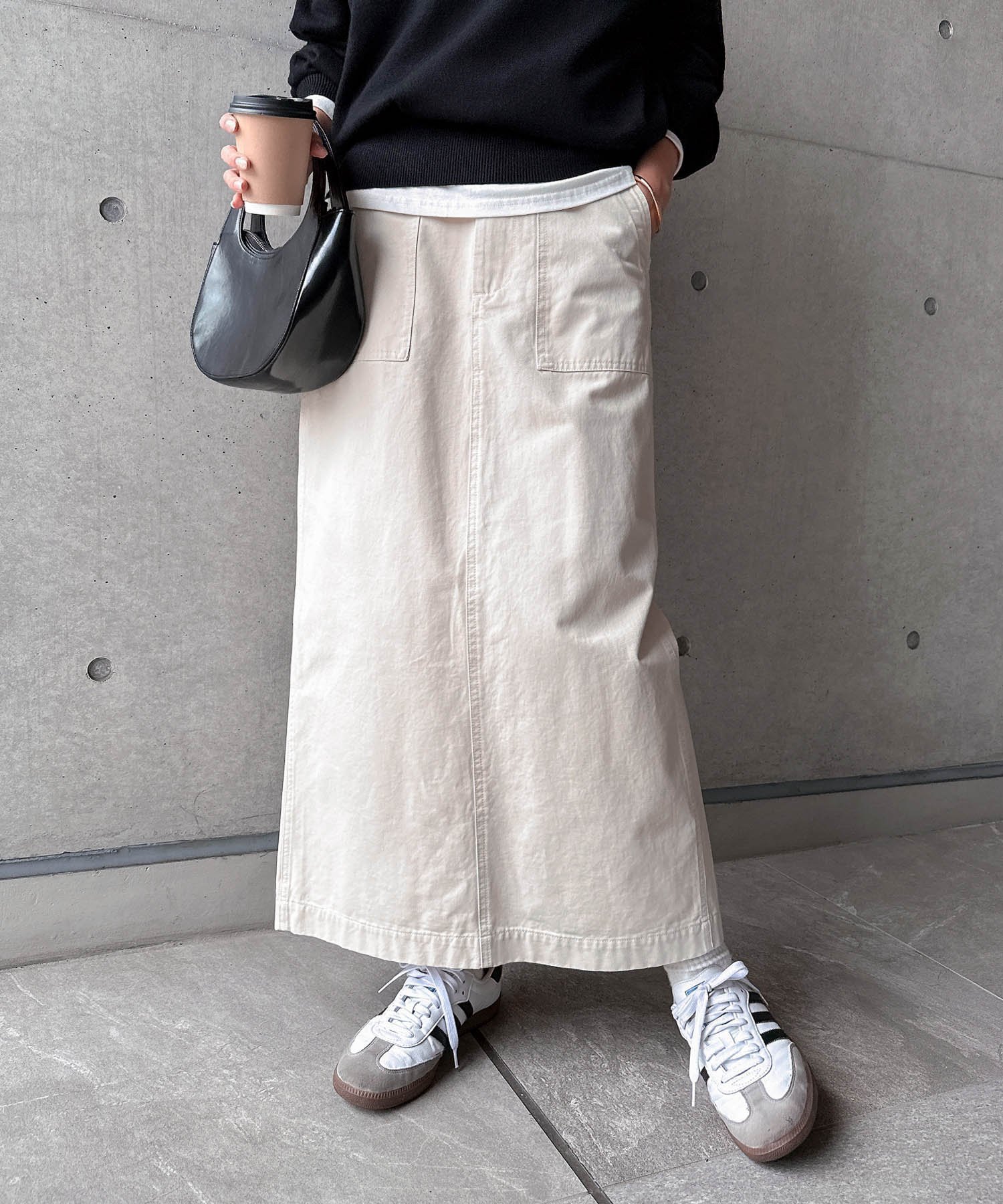【その他のブランド/Other】のハイウエスト ベイカー スカート インテリア・キッズ・メンズ・レディースファッション・服の通販 founy(ファニー) 　ファッション　Fashion　レディースファッション　Ladies' Fashion Online　スカート　Skirt　おすすめ　Recommend　スリット　Slit　デニム　Denim　バランス　Balance　ボトム　Bottom　エクリュ|ID: prp329100004538053 ipo3291000000032639561