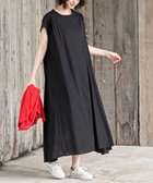 【アールピーエス/rps】のリブ切替レーヨンワイドワンピース 人気、トレンドファッション・服の通販 founy(ファニー) ファッション Fashion レディースファッション Fashion for Women ワンピース Dresses なめらか Smooth, Silky Texture インド Indian Textile ギャザー Gathered, Ruffled フレア Flare, Flared ポケット Pocket, Pocket Detail リラックス Relax, Relaxed Fit 切替 Switching, Contrast Panel thumbnail ブラック|ID: prp329100004538070 ipo3291000000032708232