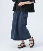 【ビームス ハート/BEAMS HEART】のカットデニム ロングスカート NAVY|ID: prp329100004538071 ipo3291000000032724127
